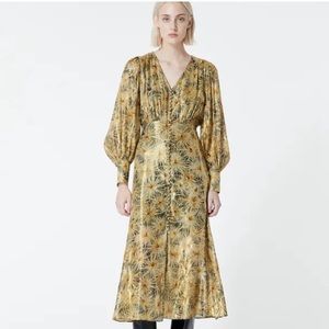 The Kooples Gold Midi Dress